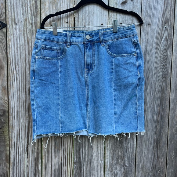 Redial Dresses & Skirts - REDIAL Nasty Gal Paris Denim Women’s Skirt Sz 40 Euro Women’s 8-10 NWT NEW